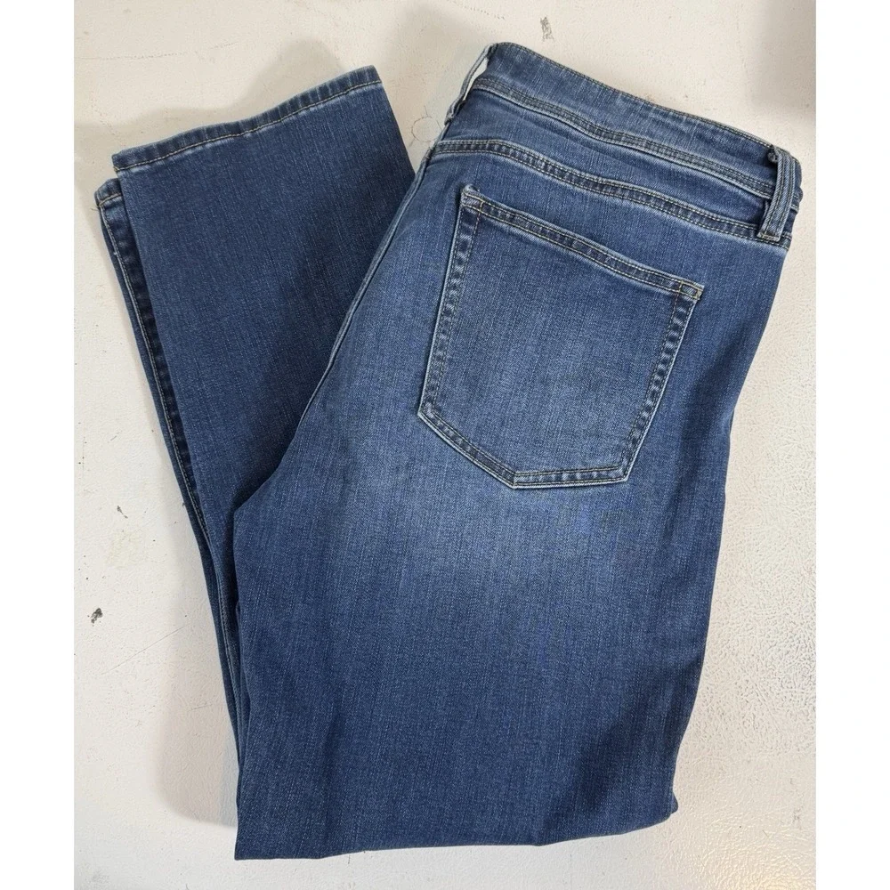 Liverpool Mens 36x30 Dark Wash Relaxed Straight Denim Jeans